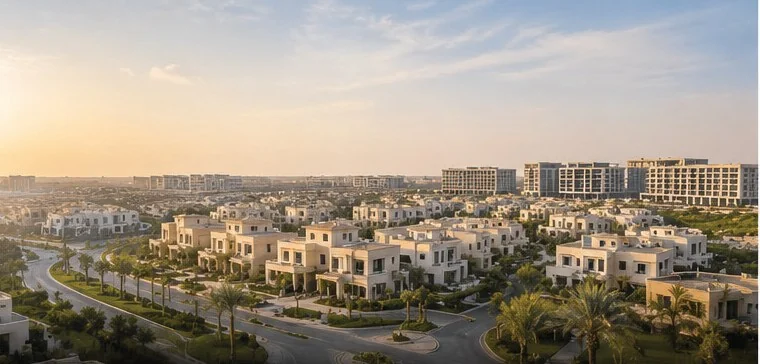 كمبوند في التجمع الخامس عند الغروب
